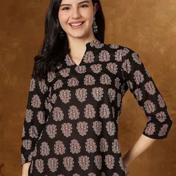 JANAKDULARI CREATION Floral Print Cotton Top-picture-50