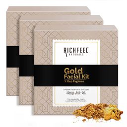 Richfeel Pack of 3 White Gold Facial Kit-55
