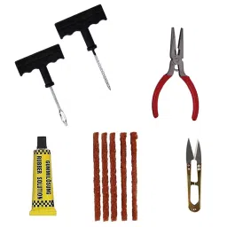 Allextreme Universal Tubeless Tyre Puncture Repair Kit Model 2 for Car, Bike and Motorcycle, EXRKP01-20