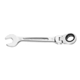 FACOM 19 mm Satin Chrome Flex Ratchet Combination Wrench, 467BF.19-17