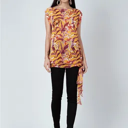 First Resort by Ramola Bachchan Floral Print Extended Sleeves Top-picture-55