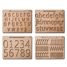 YaY Play Educational Wooden Tracing Board - Set of 4-36