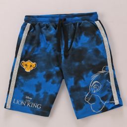 Pine Kids Disney Terry Above Knee Length Tie & Dye Shorts With Lion King Graphics - Blue-image-62