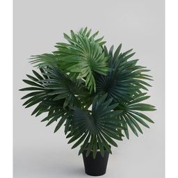 Blooming Floret Artificial Palm Plant-17