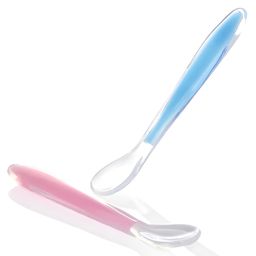 COZY VIBES safe and non-toxic baby full silicone spoon baby silicone feeding tableware spoon- PACK OF 1 - COLOR MAY VARY-43