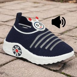 Lil Lollipop Alien Patch Detailed Musical Shoes - Navy Blue-image-75