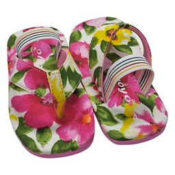 yoyo Floral Designed Flip Flops - Pink-image-32