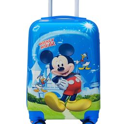 Junior Joe 20 Inch Kids Trolley Bag, Polycarbonate Hard Shell, Cabin Size travel Luggage with Spinner Wheels-image-88