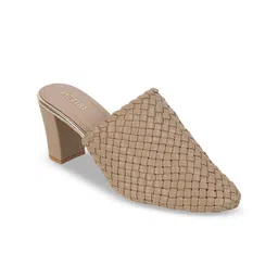 Metro Women Pointed Toe Block Heels Mules-picture-29
