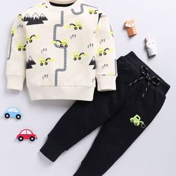 Toonyport Boys Printed sweatshirt with Joggers Clothing Set-image-59
