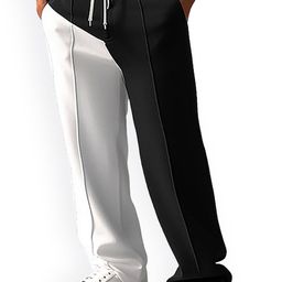 StyleCast x Revolte Men Mid-Rise Colourblocked Easy Wash Trousers-image-73