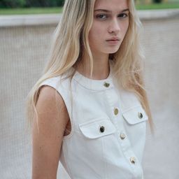 H&M Cropped Denim Top-37