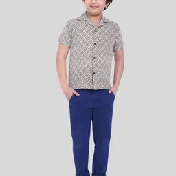 MOSHI Boys Classic Opaque Printed Casual Shirt-image-20