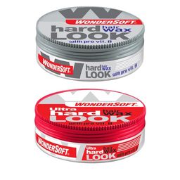 WonderSoft Set Of 2 Hard Look & Ultra Hard Look Hair Wax - 100 ml Each-28