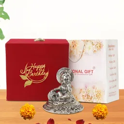 INTERNATIONAL GIFT Silver-Toned Laddu Gopal Religious Idol Showpiece-image-10