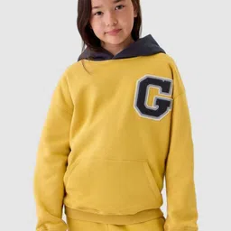 GAP Kids Relaxed Fit Appliqued Brand Logo Hooded Sweatshirt-image-8