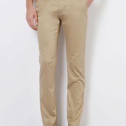 Peter England Men Beige Skinny Fit Solid Chinos-image-52