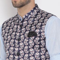 Hangup Men Multicoloured Printed Kurta with Pyjamas image 2