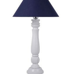 Homesake White Solid Handcrafted Bedside Standard Table Lamp with Shade image 3