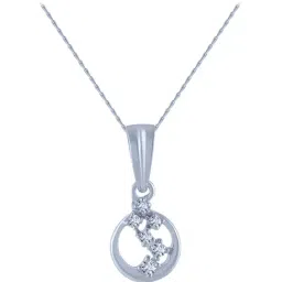 P.C. Chandra Jewellers 18 kt Gold & Diamond Pendant without Chain-image-65