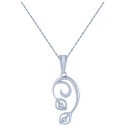 P.C. Chandra Jewellers 14 kt Gold & Diamond Pendant without Chain-image-73