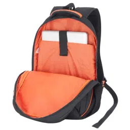 The Vertical Routine 21 Ltrs Dark Grey & Orange Large Laptop Backpack image 4
