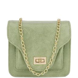 Globus Olive Textured Small Sling Handbag-31