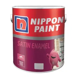NIPPON PAINT Satin Enamel 4 L Brown Color for Interior, Exterior, Wood and Metal Surface-image-84