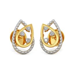 Joyalukkas 18k Gold & Diamond Stud Earrings-picture-28