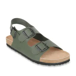 Carlton London Men's Olive Back Strap Sandals-picture-23