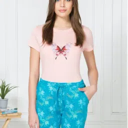 Van Heusen Blue Printed Lounge Shorts-image-76