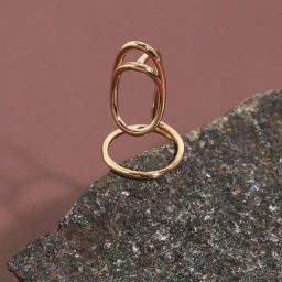 Sohi Gold-Plated Statement Nail Ring-image-93