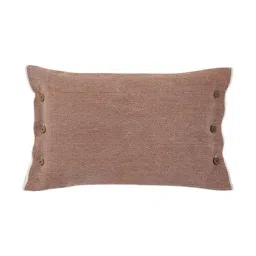 Home4U Brown Cotton Cushion Cover-image-1