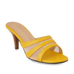 Pelle Albero Women's Mustard Casual Stilettos-image-28