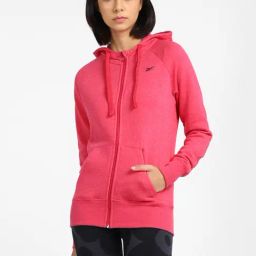 Reebok Pink FND W Sports Hoodie-image-28