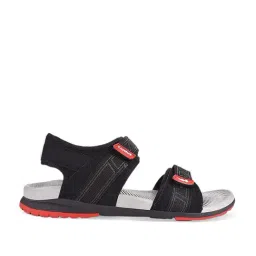 Campus Men's Black Floater Sandals-image-91