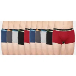 Dollar Bigboss Multicolored Cotton Regular Fit Trunks (Pack of 10)-image-14