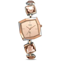 Timex Fria Women Rose Gold Square Analog Watch - TWEL16101-picture-19