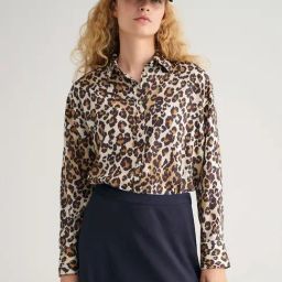 GANT Brown Animal Print Shirt-image-30