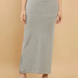 Soch Grey Cotton Plain Saree Shapewear-picture-11
