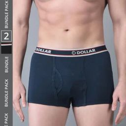 Dollar Bigboss Assorted Cotton Regular Fit Trunks - Pack Of 2-picture-15