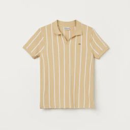 Fame Forever by Lifestyle Boys Beige Cotton Striped Polo T-Shirt-picture-49