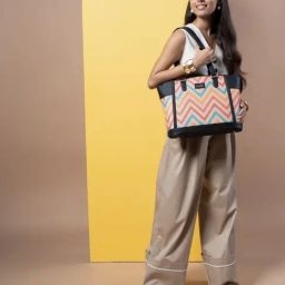 ZOUK WavBeach Printed Tote Handbag-0