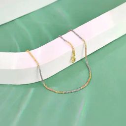 Touch925 Triple Shade Fancy Silver Anklet for Women-image-0