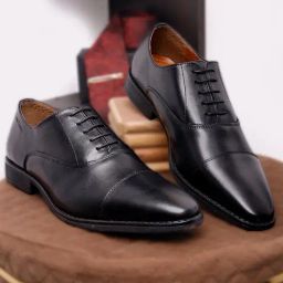Louis Stitch Men's Jet Black Oxford Shoes-image-90