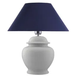 Homesake White Ceramic Table Lamp with Cone Shade (Bulb Included) - Set of 1 image 2