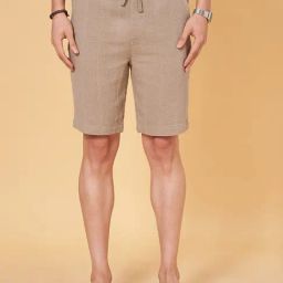 7 Alt By Pantaloons Kelp Slim Fit Texture Shorts-image-50