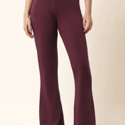 U.S. Polo Assn. Wine Cotton Solid Trousers-image-15