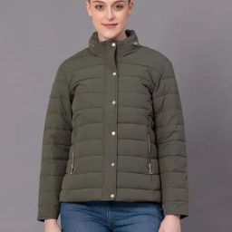 Red Tape Olive Regular Fit Jacket-image-49