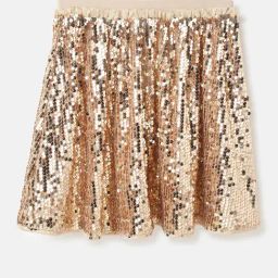 United Colors of Benetton Girls Gold Embellished Skirt-image-39